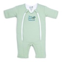Magic Sleepsuit Baby Merlin's Cotton Baby Swaddle Transition Product - Μαλακό και άνετο σχεδιασμό, Διπλό φερμουάρ για Εύκολες Αλλαγές Διαβατών, Προάγει τον Ασφαλή Ύπνο, 3-6 Μήνες - Φασκόμηλο Πράσινο - Μεγάλα 18-21lbs