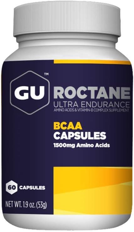 GU Energy Roctane Ultra Endurance Branch ChainEnergy Acid ve Vitamin B Egzersiz Recovery Capsules, Inform Choice, Energy for Before, For or After Any Workout, 60-Count Şişe