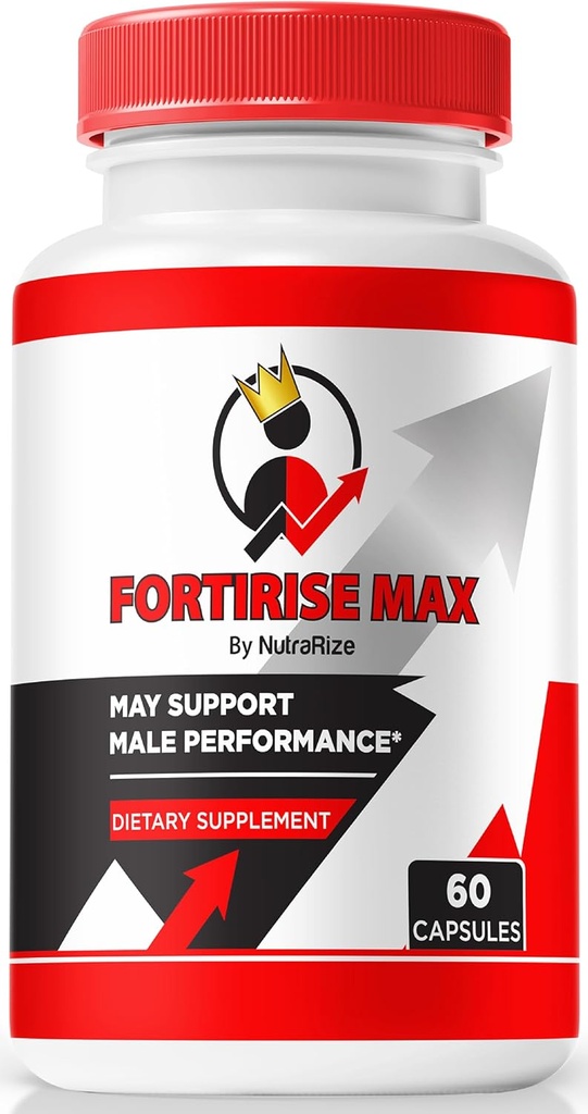 Max, Erkekler için Resmi Fortirise Max - Supports Stamina and Energy Levels, All Natural Formula to Support Performance and General Health, Fortirise Max Pills Review (60 Capsules)