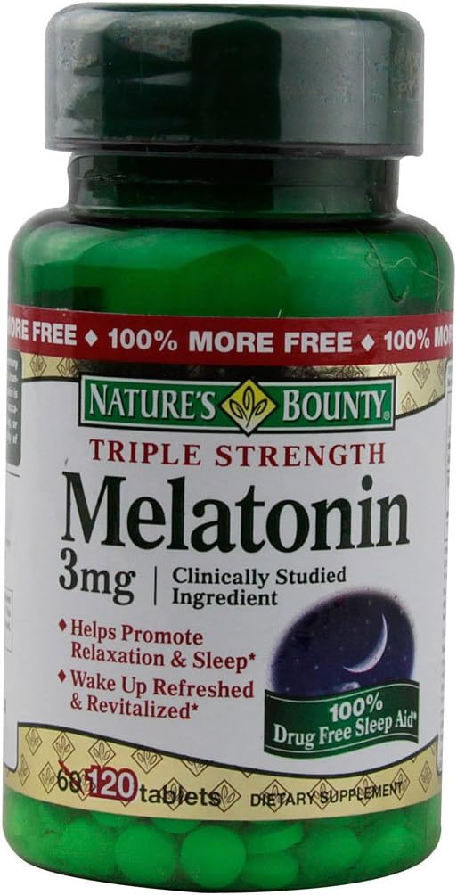 Nature's Bounty Melatonin 3 mg Tabletleri 120 Tablet (Görüngeler 4)