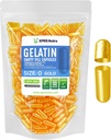XPRS Nutra Μέγεθος 0 Άδειες κάψουλες - 500 Count Empty Gelatin Κάψουλες - Χάπια DIY Καψάκιο Γέμισμα - Καθαρά Καπάκια για Χάπια Βοοειδών Gel για Συμπληρώματα Do-It-Yourself (Χρυσό)