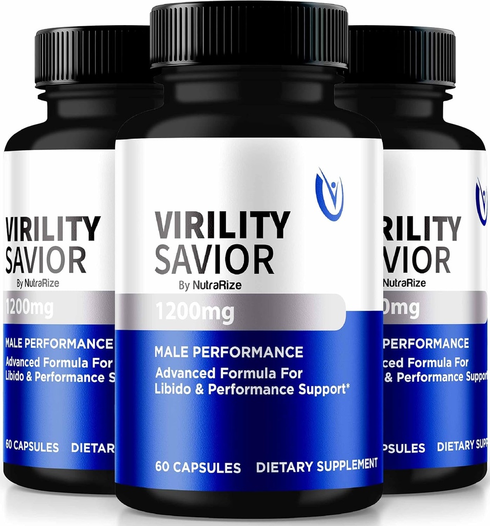 (3 Pack) Erkekler için Virtitude Simulators, Resmi VirtitudeSavior Erkek Formula, Max Performans ve Güven için Premium Pills, Genel Sağlık ve Sağlık Için Tüm Doğal Destek (180 Capsules)