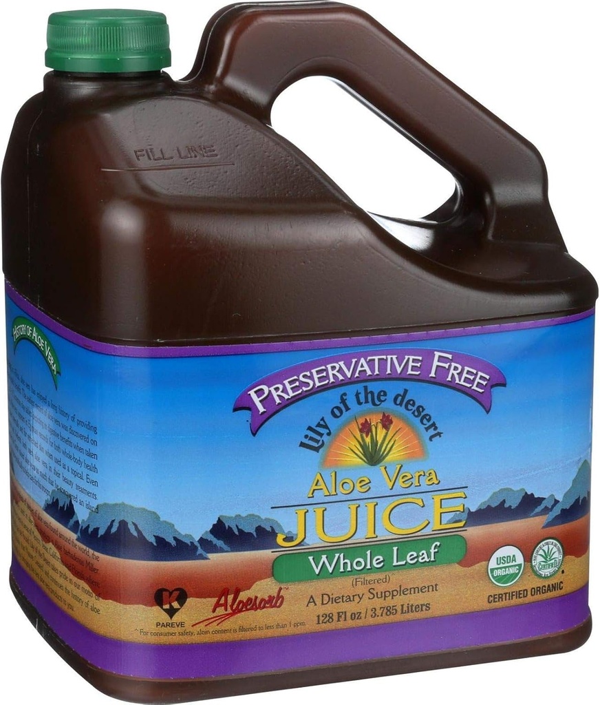 Lily of the Desert Aloe Vera Gel, Whole Leaf, Φιλτράρεται, 1 κόμης