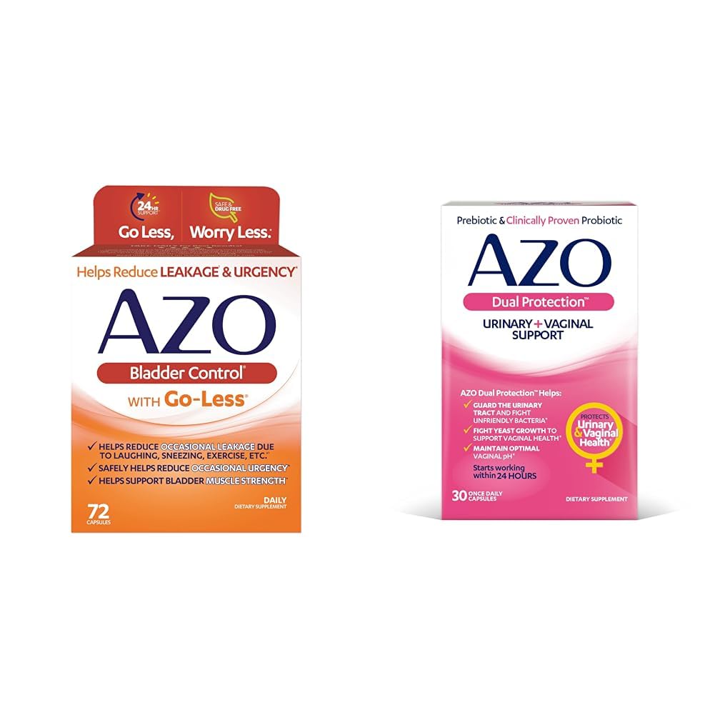 AZO Έλεγχος της ουροδόχου κύστης με Go-Less ημερήσιο συμπλήρωμα 