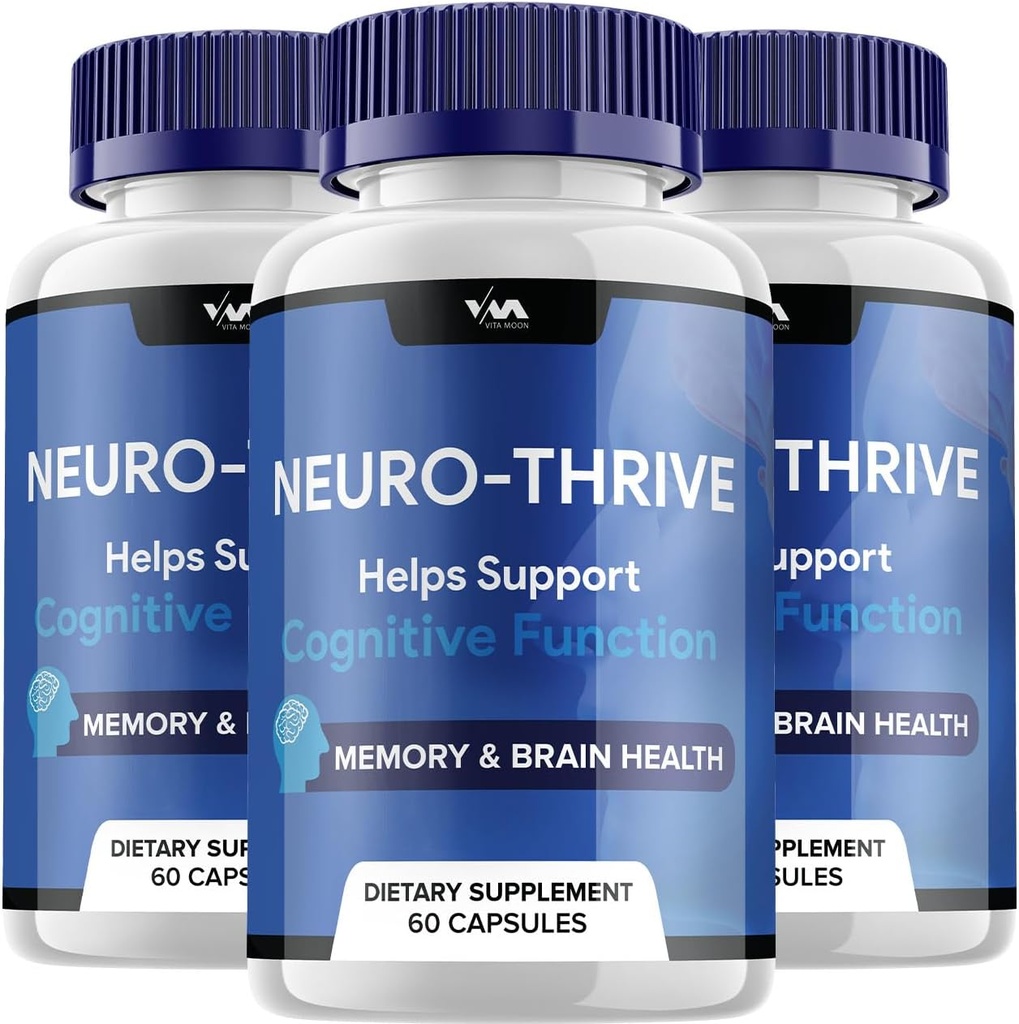 Nöro Thrive Beyin Tamam Kapsülleri – NöroThrive Pills, Neuro Thrive Cognitive Support ve Yorumlar, 180 Capsules