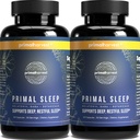 Primal Harvest 2 Pack, Primal Sleep, Valerian Root, L-Tryptophan, GABA, Chamomile ve Melatonin 3 mg