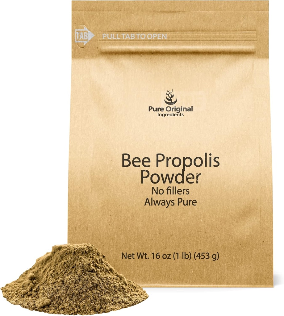 ΑΝΩΤΑΤΑ ΑΡΧΙΚΑ ΣΥΣΤΑΤΙΚΑ Bee Propolis Powder (1 lb) No fillers, Lab Επαληθευμένο, Πάντα αγνό