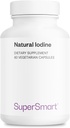 SuperSmart - Natural Iodine 1000 mg per Day (Patented & High Strength) - Pure Sea Kelp Iodine Supplement - 650ppm of Iodine | Non-GMO & Gluten Free - 60 Vegetarian Capsules