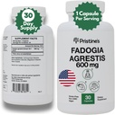 Fadogia Agrestis 600MG 30-Day Supply Sports Beslenme testosteron ATM Support Capsules - Kas Building & Vitality Support Extract Supplement - Gluten Free - Non-GMO