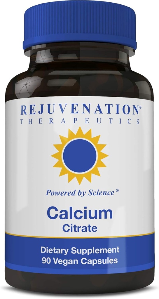 Rejuvenation Therapeutics Calcium Citrate, 90 Vegan Capsules