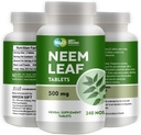 Neem Tabletleri - 100% Pure (Azadirachta Indica) (240 Kont - 500 mg) 120 Gün Supply (1 Pack)