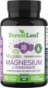 Forest Leaf L-Threonate Magtein Capsules - 2000 mg Threonate Supplement Supports Cognitive Function, Focus, Brain, Deep Calm ve Men & Women için Uyku | 90 Toz Veg Caps