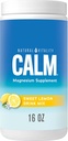 Doğal Vitality Calm, Magnezyum Supplement, Anti-Stress Drink Mix Toz, Gluten Free, Vegan, & Non-GMO, Sweet Lemon, 16 ozz