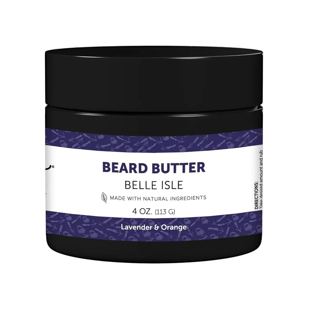 Detroit Grooming Co. Beard Butter for Men | Softens, Sabens & Hydrates with Safflower Oil & Shea Butter | Belle Isle Scent, 4oz