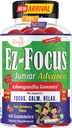 Çocuklar ve Gençler için Junior Ashwagandha Gummies | Calm, Focus & Relax Support | Vegan, Non-GMO, Low Sugar Strawberry Flavor Supplement | 60 Gummies