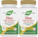 Nature's Way Zinc Lozenges with Vitamin C & Echinacea, Immune Support*, Wild Berry Flavored, 60 Lozenges (Pack of 2)