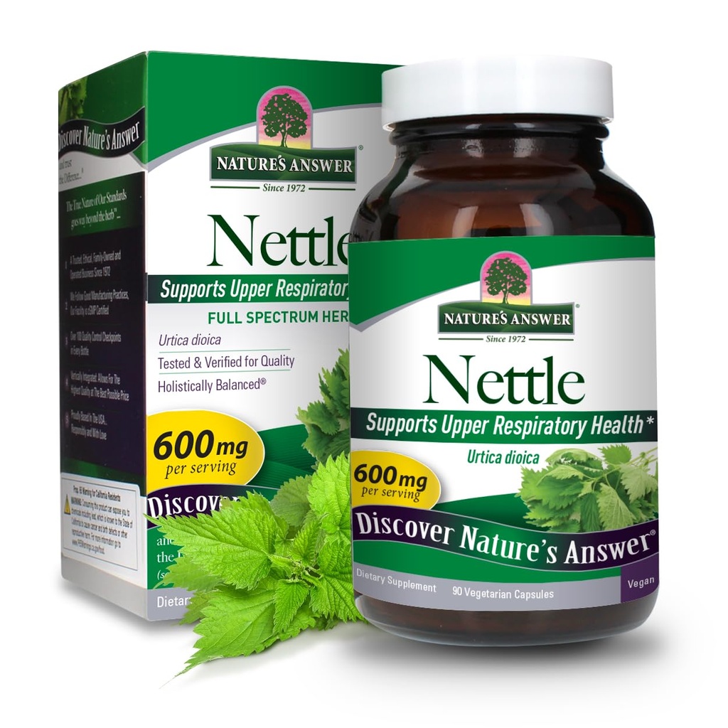 Nature's Cevap Nettle Leaf Vegan Capsules 90 Count | Prostate Support | Natural Energy | Immune Support | Daily Supplement