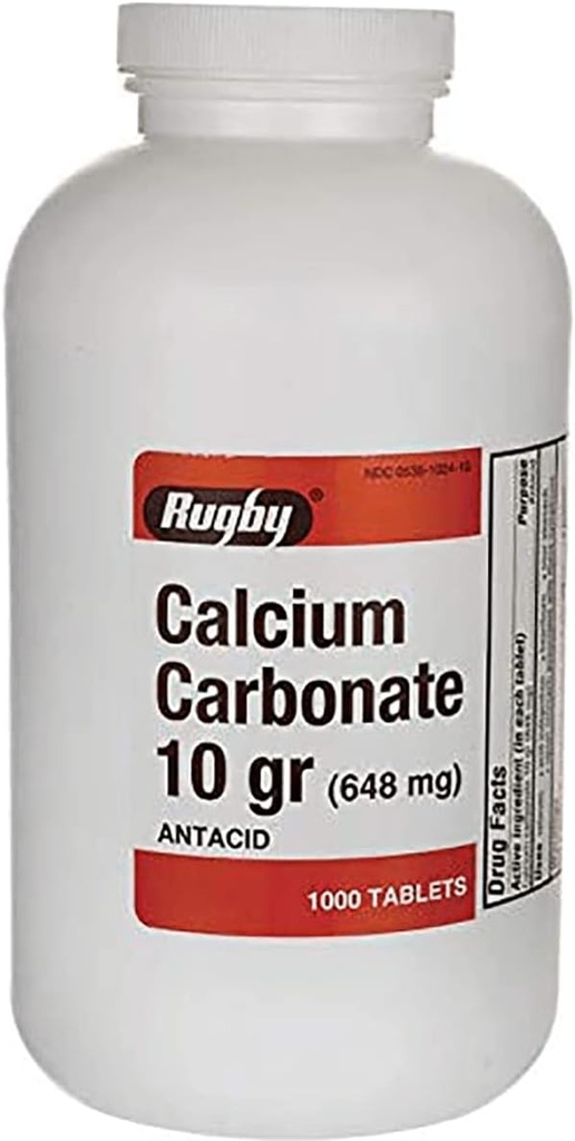 Ανθρακικό ασβέστιο 10 gr (648 mg) - Αντιόξινο - 1000 δισκία