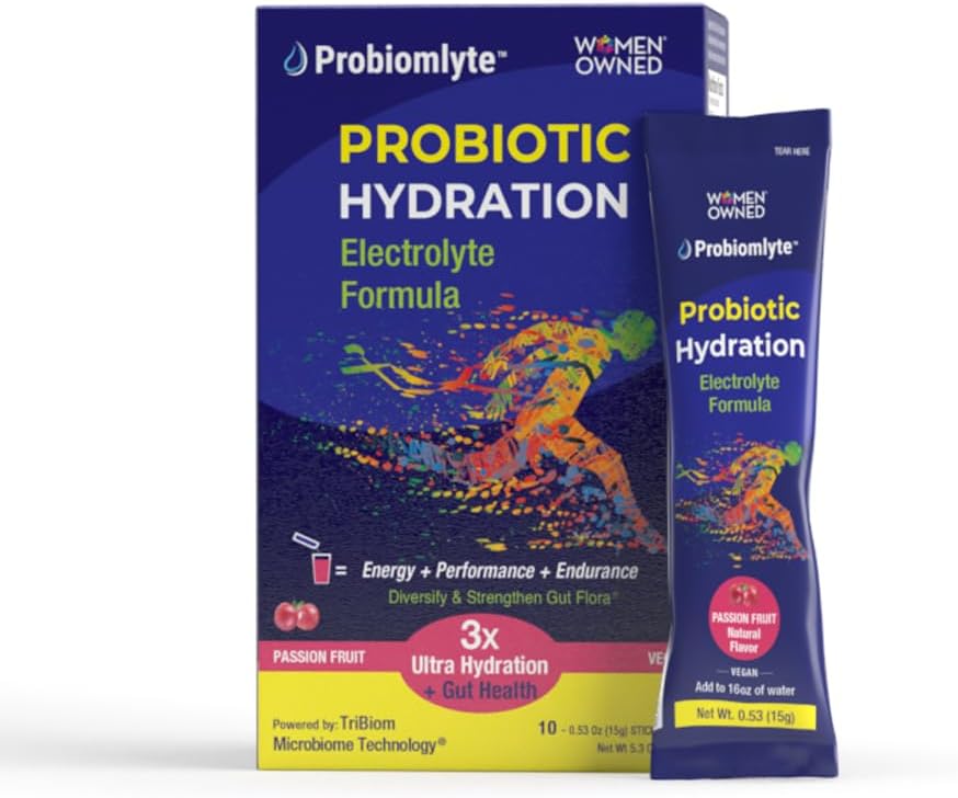 Probiomlyte- Probiyotik Hydration Amplifier (Passion Fruit) Patentli TriBiom Mikrobiyom Teknolojisi Endurance, Performans, Enerji ve Gut Health