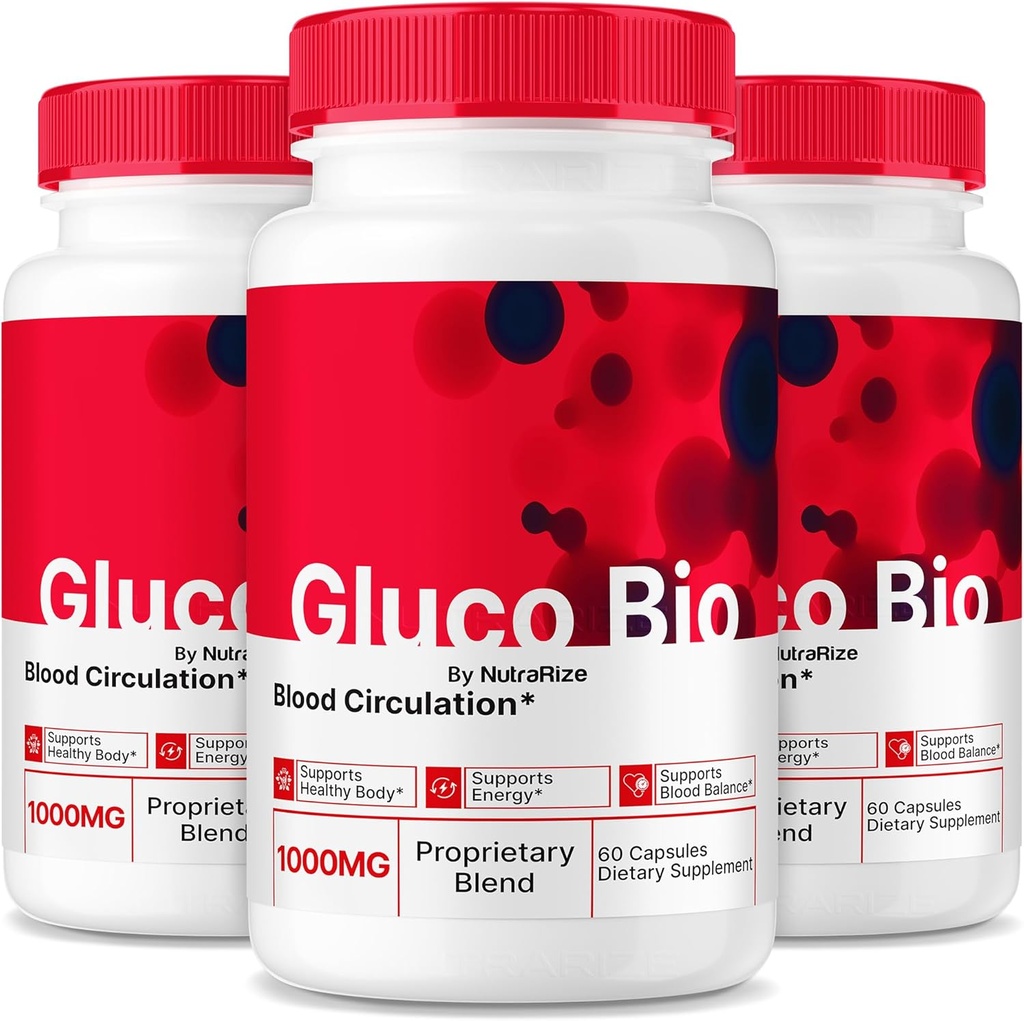 (3 Pack) GlucoBio κάψουλες, επίσημο συμπλήρωμα Gluco Bio, όλα φυσικά Formula για να υποστηρίξει τη συνολική υγεία και ευεξία, Premium χάπια βιταμίνης, GlucoBio Κριτικές (180 κάψουλες)