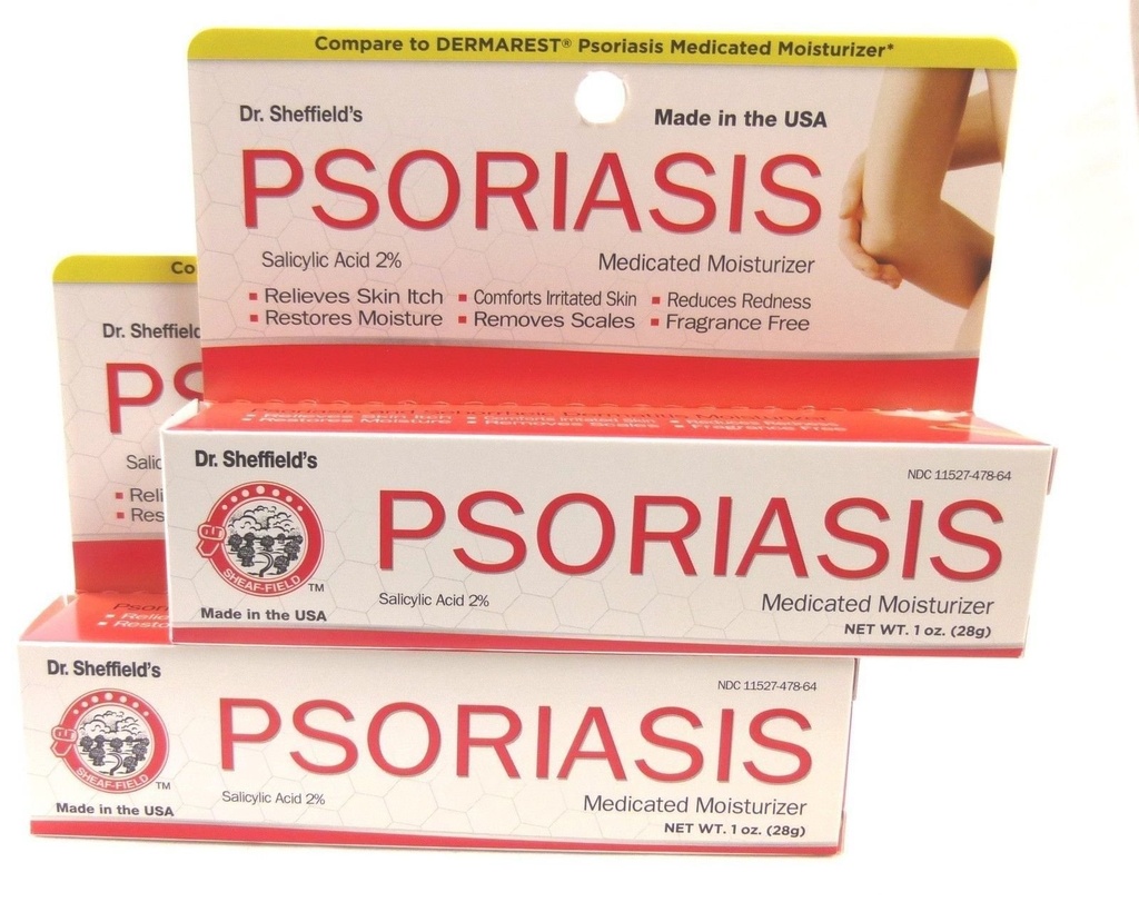 Dr. Sheffields Psoriasis 2 Sali Çevrimi, Medicated Moisturizer (Pack of 2)