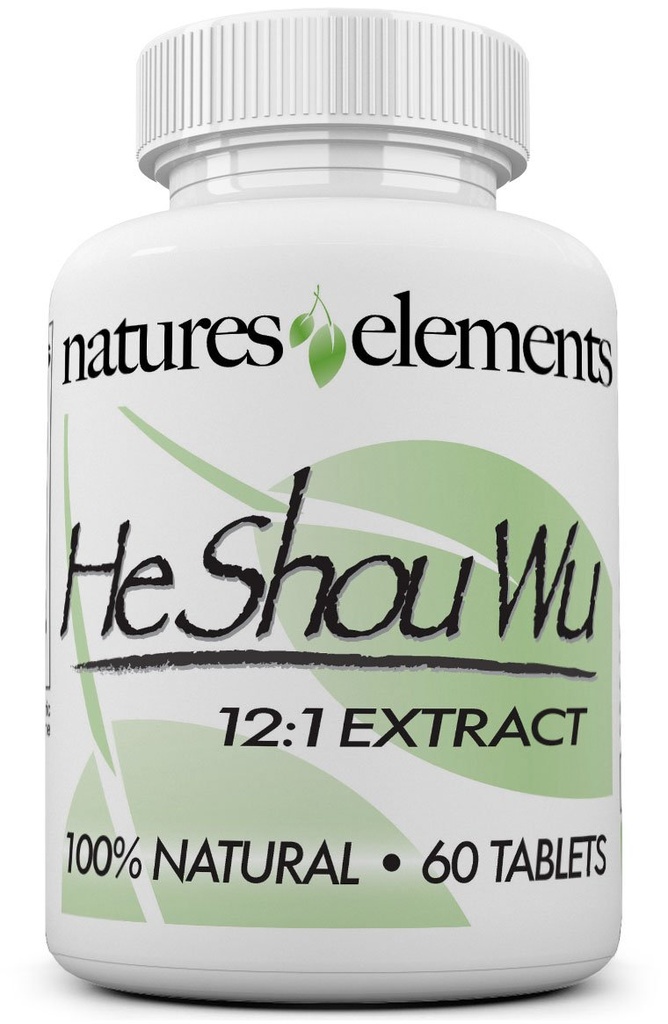 Foti for Gray Hair - Chinese Herb Stimulates Hair Growth - 500mg Tablets - Made In USA