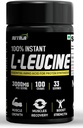 Instant L-Leucine Toz -% 100 Pure & USP Grade | Disves Faster, Hızlı Aborpsiyon, Better Bioavailability | Muscle Growth & Recovery