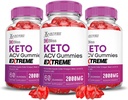 Justified Laboratories (3 Pack Bliss Keto ACV Gummies Extreme 2000MG Bliss Keto Gummies Apple Cider Vinegar Formulated with Pomegranate Beet Juice B12 Vegan Non GMO 180 Gummys