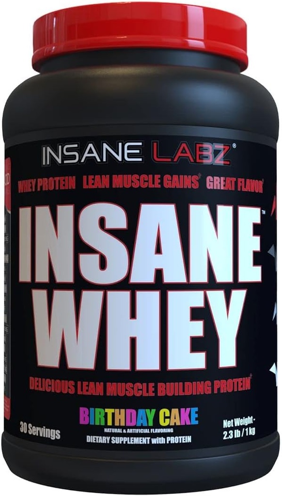 Insane Whey,% 100 Kas Building Whey proteini, BCAA Amino Profil, Mass Liger, Meal Change (Onethday Cake, 30 Hizmet)