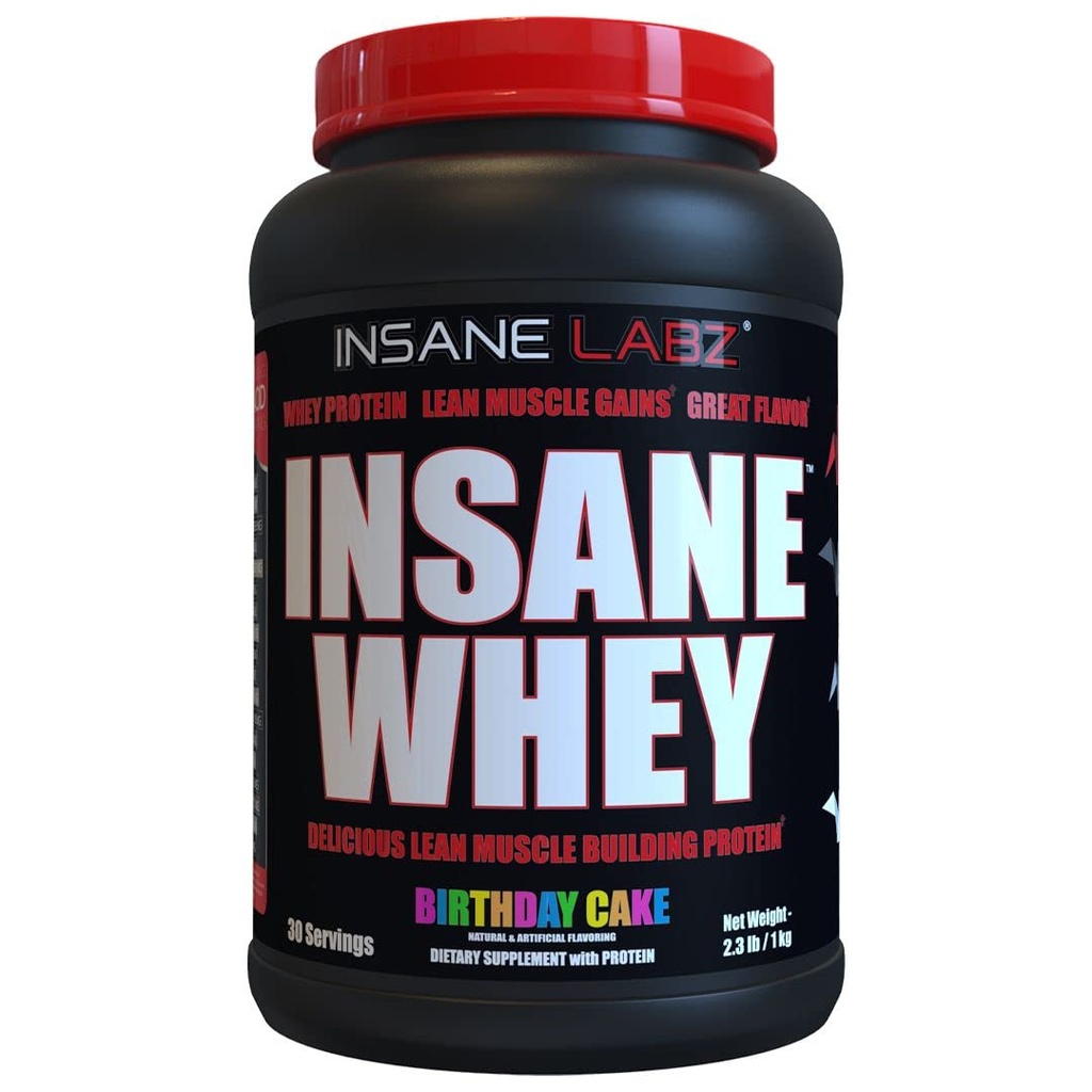 Insane Whey,% 100 Kas Building Whey proteini, BCAA Amino Profil, Mass Liger, Meal Change (Onethday Cake, 30 Hizmet)