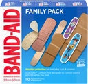 Band-Aid Brand Αυτοκόλλητο πακέτο Οικογενειακών Συγκροτημάτων σε διάφορα μεγέθη που διαθέτουν Flex μπλοκ νερού, εύκαμπτο ύφασμα, δέρμα-Flex, σκληρές λωρίδες & Pixar character  Banges, 110 ct