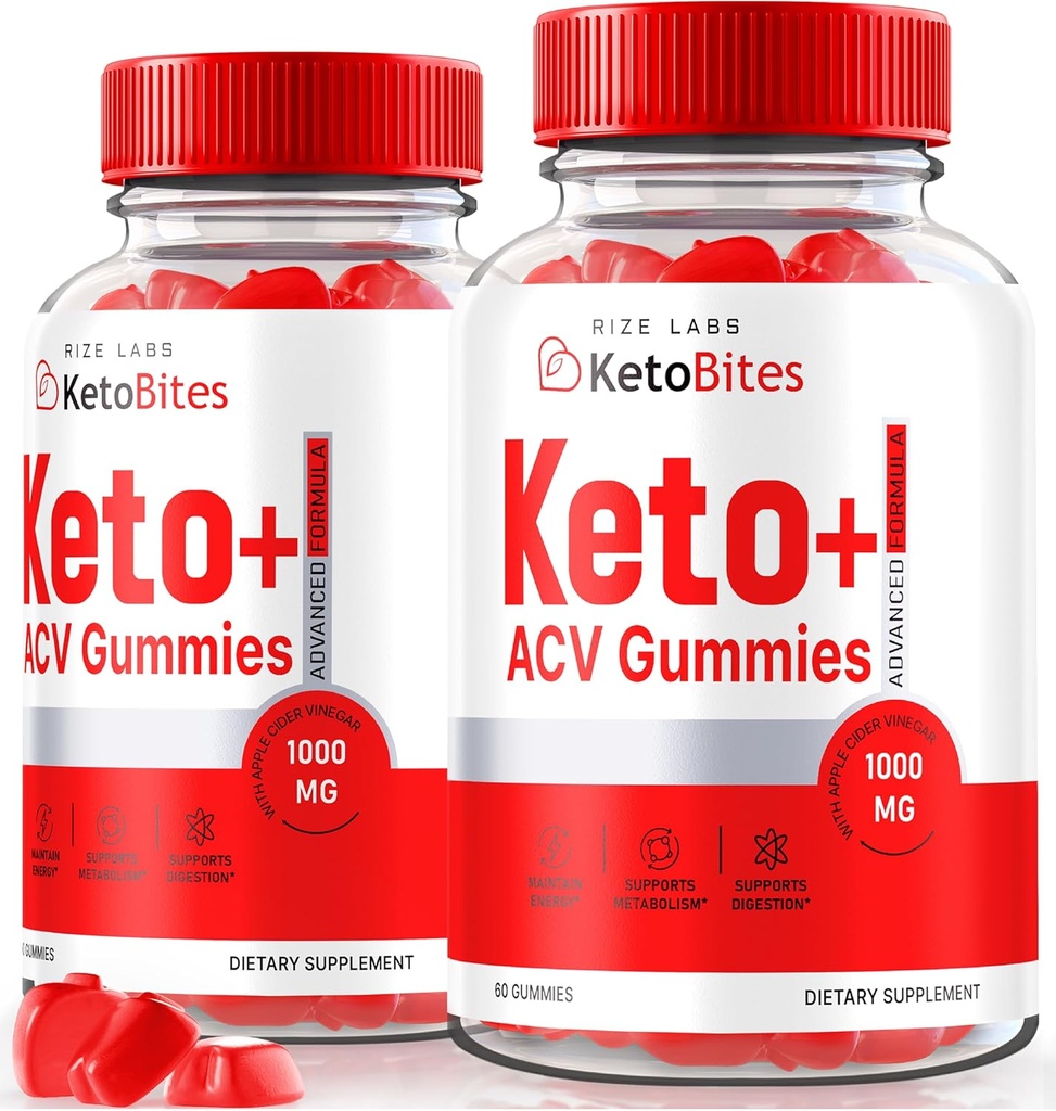 Laboratuvarları - Gelişmiş Kilo kaybı için Keto Bites ACV Gummies, All Natural Apple Cider Vinegar Supplement (120 Gummies)