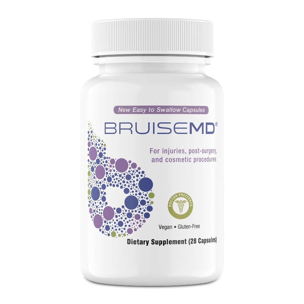 Bromelain 500mg 2,400GDU/g Supplement with Zinc and Vitamin C for Swelling, Inflammation, and Discoloration, Easy to Swallow Capsules (7-Day Supply) - Advanced Formula