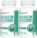 Quercetin Glucoside 1200mg Συμπληρώματα - Ισοκερσετίνη με 6X βιοδιαθεσιμότητα,120 κάψουλες Veggie,Περιέχει Μαύρο πιπέρι & Ruτίνη για μέγιστη απορρόφηση