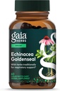 Gaia Herbs Echinacea Goldenseal - Sağlıklı Bir Respiratory Sistemi Korumak için Immune Support Supplement - Organik Echinacea ve Goldenseal Root - 60 Vegan Sıvı Phyto-Capsules (10-Day Supply)