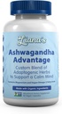 Ashwagandha Avantajı, Stres Yardımı için Bir Organik Ölçeği, Mood & Adrenal Destek. Ashwagandha, Turmeric, Spirulina ve More- 60 Capsules Pure Non-GMO Vegan Supplement