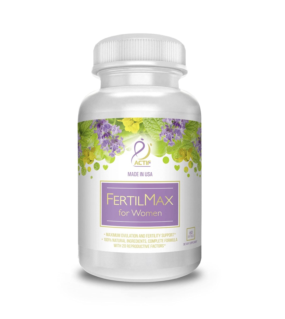 Kadınlar için ACTIF FerMaxtil - #1 Fertness Supplement ve Ovulation Support, Maximum Strength, Klinik olarak Proven - ABD'de yapılan 60 Count