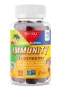 SUKU Vitaminleri - Çocuklar Süper Immunity - Yaşlılar, Echinacea, Immune Support için A ve çinko Gummies - Non GMO, Gluten Sugar Free - Pomegranate Lime Gummy