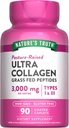Nature's Truth Collagens | 90 Caplets | Type 1 ve 3 with C | Grass Fed, Non-GMO & Gluten Free Supplement Supplement Supplement