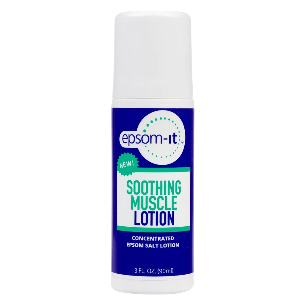 Epzo-It Soothing Muscle Lotion - Roll On Epsom Salt Lotion with Arnica for Muscle Stiffness, Leg, Dizler ve Ayaklar Discomfort, Topical Magnezyum Cream, 3oz
