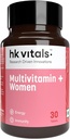Heal;thKart HK Vitals Multivitamin Plus Women, Advanced Daily Multivitamin for Active Women | for Energy, Joints, Skin & Saç; Demir, C, Veg Collagen, Hyaluronic Acid & Biotin, 30 Tabletler