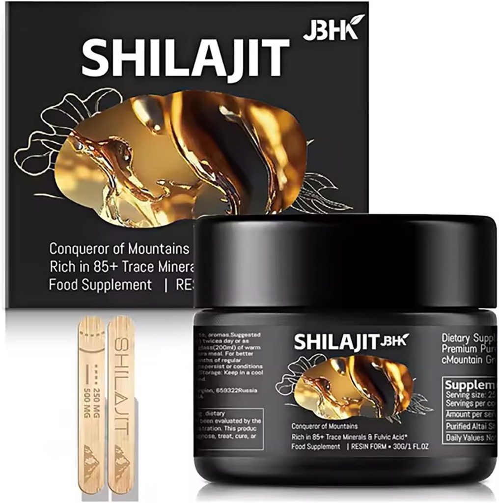 Premium Pure Shilajitwear Rich Trace Minerals for Immunity System, 50g Pure Himalaya Organik Organik Organik Organik