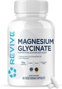 Revive MD Pure Magnezyum Glycinate 200 mg - Rahatlama, Stres Yardımı, Uyku ve Hafıza Desteği - Güçlü Bones, Sağlıklı Nerve & Muscle Function (60 Hizmet)