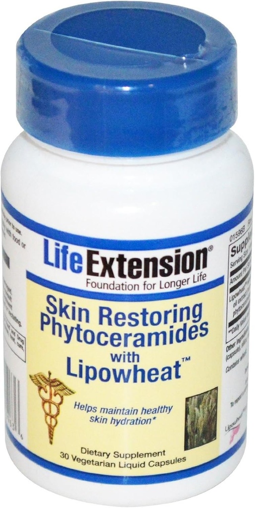 Life Extension Skin Restoring Phytoceramids with Lipowsphere, 30 Liquid Vegetarian Capsules