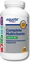 Equate Yetişkin 50+ Bir Günlük Multivitamin Multimineral Tamam Tabletleri, Sağlıklı Beyin*,Compare to Centrum Silver, 450 Pills (Paketi 10) L6