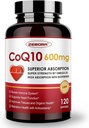 CoQ10-600 mg-Softgels - Ekstra Kuvvetli Coenzyme Q10 PQQ, Omega-3 & BioPerine - High Abpole CoQ10 Supplements Antioxy (Ubiquinone) for Heart Health & Energy Production, 120 Softgels