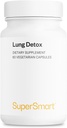 Supersmart - Lung Detox (Advanced Formula) - Quercetin, Bromelain, Curcuminoids, EGCG | Non-GMO & Gluten Free - 60 Vegetarian Capsules