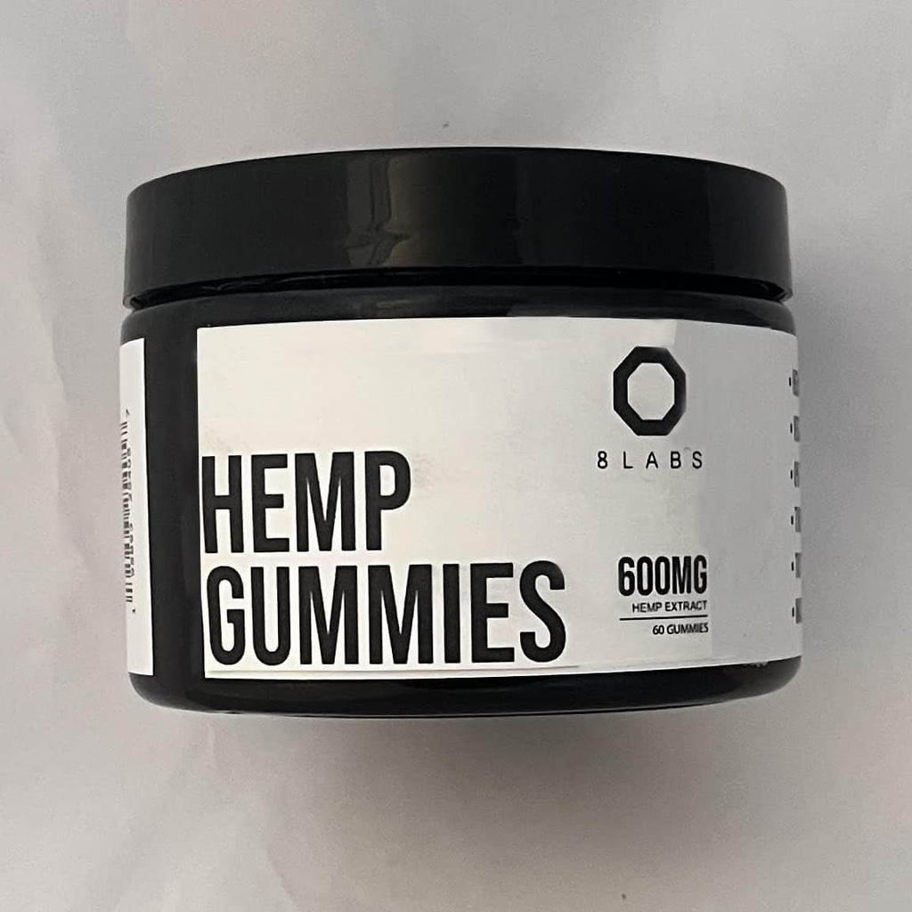 Tüm Doğal Vegan Hemp Gummies 600MG // Yapay Renkler veya Flavors // Organik Hemp Infüzyon // Amerika Birleşik Devletleri'nde Made in the USA