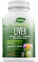 100% Pure Liver Cleanse Detox Support Formula - Herbal Liver Support Supplement - Süt Butle, Dandelion Root, Beetroot, Artichoke Extract, Liver Health - Jujube Milk Butle Detox Capsules