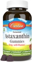 Carlson - Astaxanthin Gummies, C vitamini ile Immune Desteği, Antioksi, Kalp Sağlığı, Non-GMO, Cherry Flavor, 90 Vegetarian Gummies